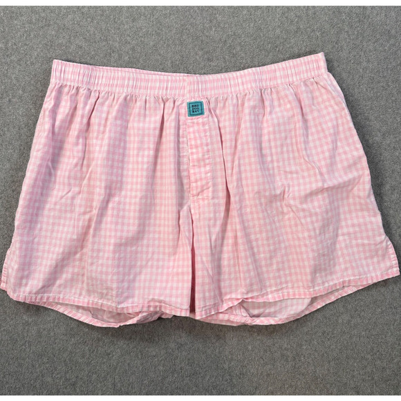 Bird Dog Bay Other - Bird Dog Bay Boxer Shorts Size XL Pink Gingham Elastic Waist Cotton Lounge